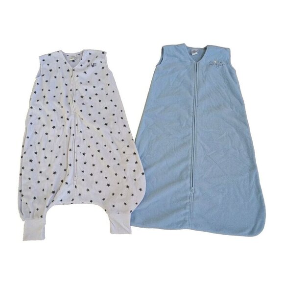 Halo Other - 2 Halo Baby Fleece Sleep Sack Size XL 18-24 Months Blue & White Stars Lot